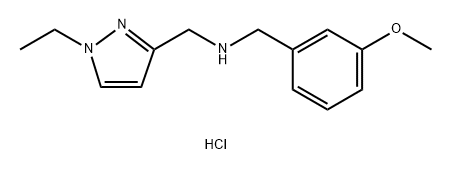 1-(1-ethyl-1H-pyrazol-3-yl)-N-(3-methoxybenzyl)methanamine 结构式