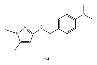 N-[4-(dimethylamino)benzyl]-1,5-dimethyl-1H-pyrazol-3-amine 结构式