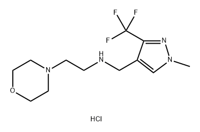 {[1-methyl-3-(trifluoromethyl)-1H-pyrazol-4-yl]methyl}(2-morpholin-4-ylethyl)amine 结构式