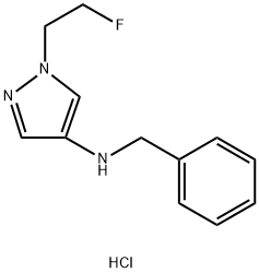 N-benzyl-1-(2-fluoroethyl)-1H-pyrazol-4-amine 结构式
