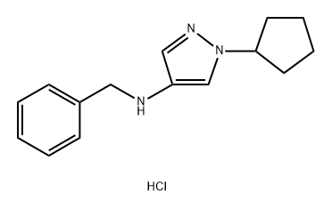 N-benzyl-1-cyclopentyl-1H-pyrazol-4-amine 结构式