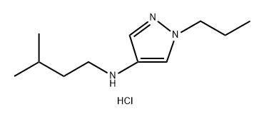 N-(3-methylbutyl)-1-propyl-1H-pyrazol-4-amine 结构式