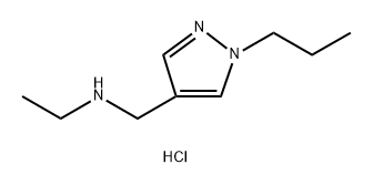 ethyl[(1-propyl-1H-pyrazol-4-yl)methyl]amine 结构式