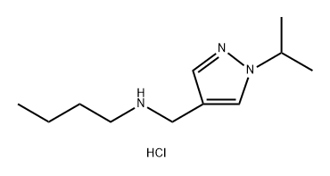 butyl[(1-isopropyl-1H-pyrazol-4-yl)methyl]amine 结构式