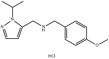 1-(1-isopropyl-1H-pyrazol-5-yl)-N-(4-methoxybenzyl)methanamine 结构式