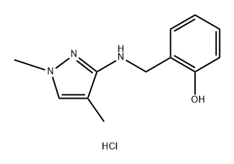 2-{[(1,4-dimethyl-1H-pyrazol-3-yl)amino]methyl}phenol 结构式