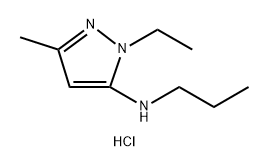 1-ethyl-3-methyl-N-propyl-1H-pyrazol-5-amine 结构式