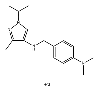 N-[4-(dimethylamino)benzyl]-1-isopropyl-3-methyl-1H-pyrazol-4-amine 结构式