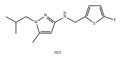 N-[(5-fluoro-2-thienyl)methyl]-1-isobutyl-5-methyl-1H-pyrazol-3-amine 结构式