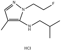 1-(2-fluoroethyl)-N-isobutyl-4-methyl-1H-pyrazol-5-amine 结构式
