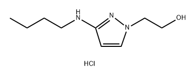 2-[3-(butylamino)-1H-pyrazol-1-yl]ethanol 结构式