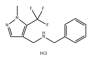 benzyl{[1-methyl-5-(trifluoromethyl)-1H-pyrazol-4-yl]methyl}amine 结构式