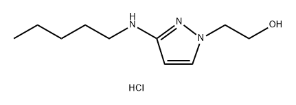 2-[3-(pentylamino)-1H-pyrazol-1-yl]ethanol 结构式