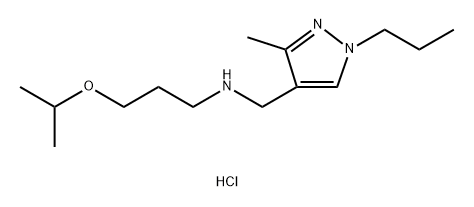 3-isopropoxy-N-[(3-methyl-1-propyl-1H-pyrazol-4-yl)methyl]propan-1-amine 结构式