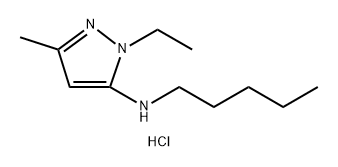 1-ethyl-3-methyl-N-pentyl-1H-pyrazol-5-amine 结构式