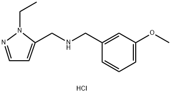 1-(1-ethyl-1H-pyrazol-5-yl)-N-(3-methoxybenzyl)methanamine 结构式