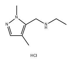 (1,4-dimethyl-1H-pyrazol-5-yl)methyl]ethylamine 结构式