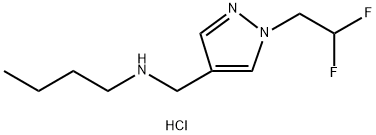 butyl{[1-(2,2-difluoroethyl)-1H-pyrazol-4-yl]methyl}amine 结构式