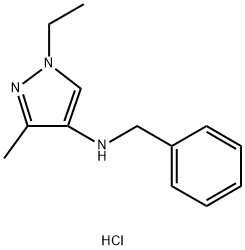 N-benzyl-1-ethyl-3-methyl-1H-pyrazol-4-amine 结构式