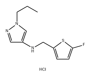 N-[(5-fluoro-2-thienyl)methyl]-1-propyl-1H-pyrazol-4-amine 结构式