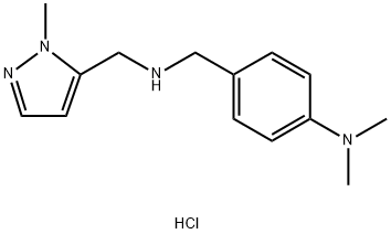 4-(dimethylamino)benzyl][(1-methyl-1H-pyrazol-5-yl)methyl]amine 结构式