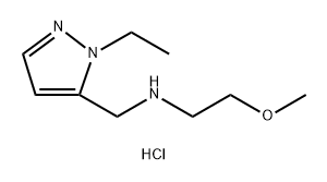 (1-ethyl-1H-pyrazol-5-yl)methyl](2-methoxyethyl)amine 结构式