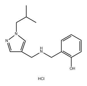 2-({[(1-isobutyl-1H-pyrazol-4-yl)methyl]amino}methyl)phenol 结构式
