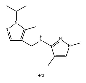 N-[(1-isopropyl-5-methyl-1H-pyrazol-4-yl)methyl]-1,4-dimethyl-1H-pyrazol-3-amine 结构式