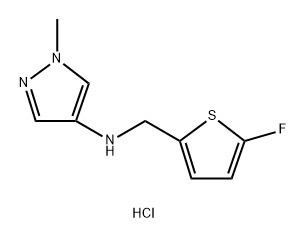 N-[(5-fluoro-2-thienyl)methyl]-1-methyl-1H-pyrazol-4-amine 结构式
