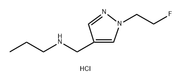 {[1-(2-fluoroethyl)-1H-pyrazol-4-yl]methyl}propylamine 结构式