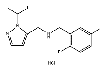 (2,5-difluorobenzyl){[1-(difluoromethyl)-1H-pyrazol-5-yl]methyl}amine 结构式