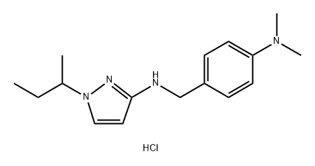1-sec-butyl-N-[4-(dimethylamino)benzyl]-1H-pyrazol-3-amine 结构式