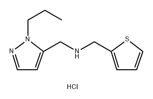 1-(1-propyl-1H-pyrazol-5-yl)-N-(2-thienylmethyl)methanamine 结构式