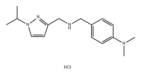 4-({[(1-isopropyl-1H-pyrazol-3-yl)methyl]amino}methyl)-N,N-dimethylaniline 结构式