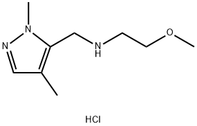 (1,4-dimethyl-1H-pyrazol-5-yl)methyl](2-methoxyethyl)amine 结构式