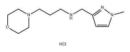 (1-methyl-1H-pyrazol-3-yl)methyl](3-morpholin-4-ylpropyl)amine 结构式