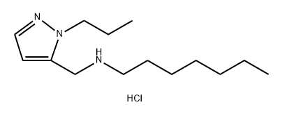heptyl[(1-propyl-1H-pyrazol-5-yl)methyl]amine 结构式