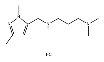 N'-[(1,3-dimethyl-1H-pyrazol-5-yl)methyl]-N,N-dimethylpropane-1,3-diamine 结构式