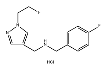 (4-fluorobenzyl){[1-(2-fluoroethyl)-1H-pyrazol-4-yl]methyl}amine 结构式