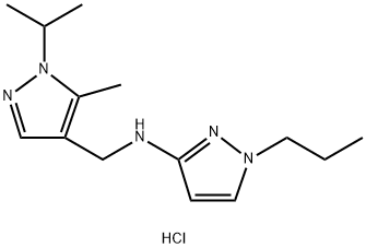 N-[(1-isopropyl-5-methyl-1H-pyrazol-4-yl)methyl]-1-propyl-1H-pyrazol-3-amine 结构式