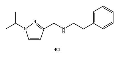 (1-isopropyl-1H-pyrazol-3-yl)methyl](2-phenylethyl)amine 结构式