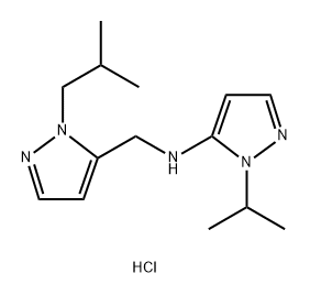 N-[(1-isobutyl-1H-pyrazol-5-yl)methyl]-1-isopropyl-1H-pyrazol-5-amine 结构式