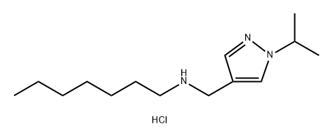 heptyl[(1-isopropyl-1H-pyrazol-4-yl)methyl]amine 结构式