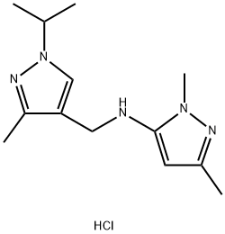 N-[(1-isopropyl-3-methyl-1H-pyrazol-4-yl)methyl]-1,3-dimethyl-1H-pyrazol-5-amine 结构式