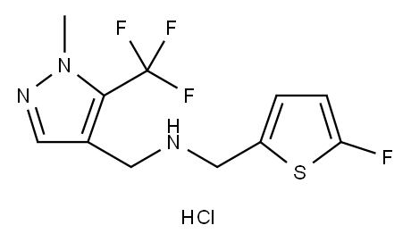 1-(5-fluoro-2-thienyl)-N-{[1-methyl-5-(trifluoromethyl)-1H-pyrazol-4-yl]methyl}methanamine 结构式