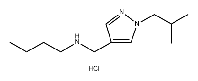 butyl[(1-isobutyl-1H-pyrazol-4-yl)methyl]amine 结构式