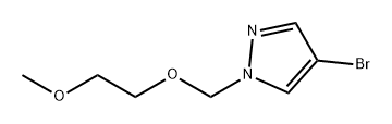 4-bromo-1-[(2-methoxyethoxy)methyl]-1H-pyrazole 结构式