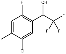 1-(5-CHLORO-2-FLUORO-4-METHYLPHENYL)-2,2,2-TRIFLUOROETHAN 结构式