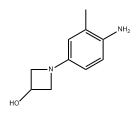 1-(4-amino-3-methylphenyl)azetidin-3-ol 结构式