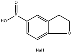 2,3-二氢-1-苯并呋喃-5-亚磺酸钠 结构式